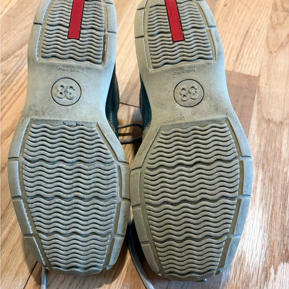 Prada Sport Leather and Suede Colorblock Sneakers—size 38
(7 1/2) - Picture 2 of 4